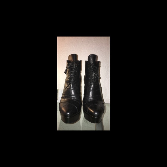 Prada lace up platform booties - Picture 5 of 8